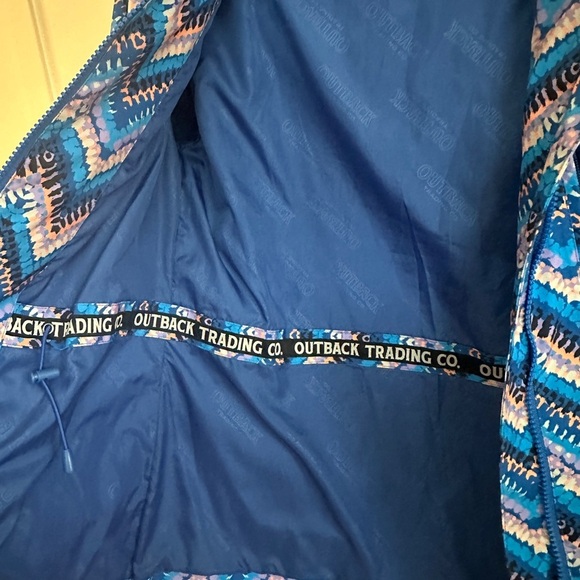 Blue and Pink Chevron Outback Trading Raincoat - Picture 5 of 5